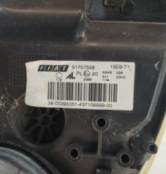 Optique avant principal gauche (feux)(phare) FIAT BRAVO 2 Photo n°5