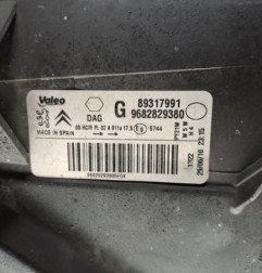 Optique avant principal gauche (feux)(phare) PEUGEOT PARTNER 2 Photo n°5