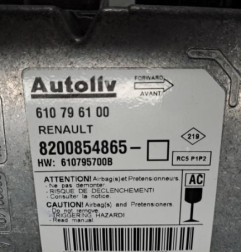 Boitier air bag RENAULT CLIO 3 Photo n°4