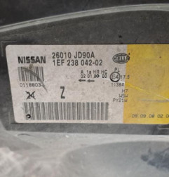 Optique avant principal droit (feux)(phare) NISSAN QASHQAI 1 Photo n°4