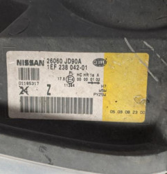 Optique avant principal gauche (feux)(phare) NISSAN QASHQAI 1 Photo n°4