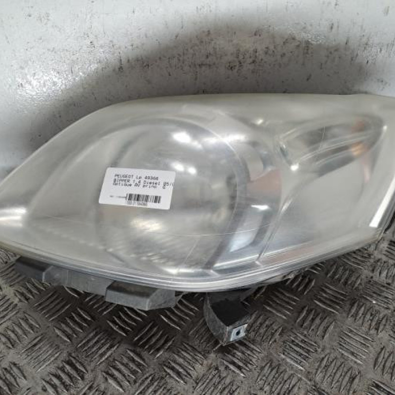 Optique avant principal gauche (feux)(phare) PEUGEOT BIPPER