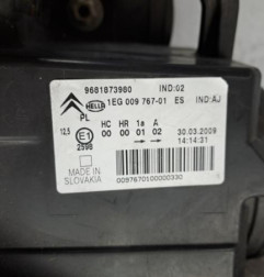 Optique avant principal gauche (feux)(phare) CITROEN C3 PICASSO Photo n°5