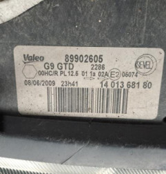 Optique avant principal gauche (feux)(phare) FIAT SCUDO 2 Photo n°5