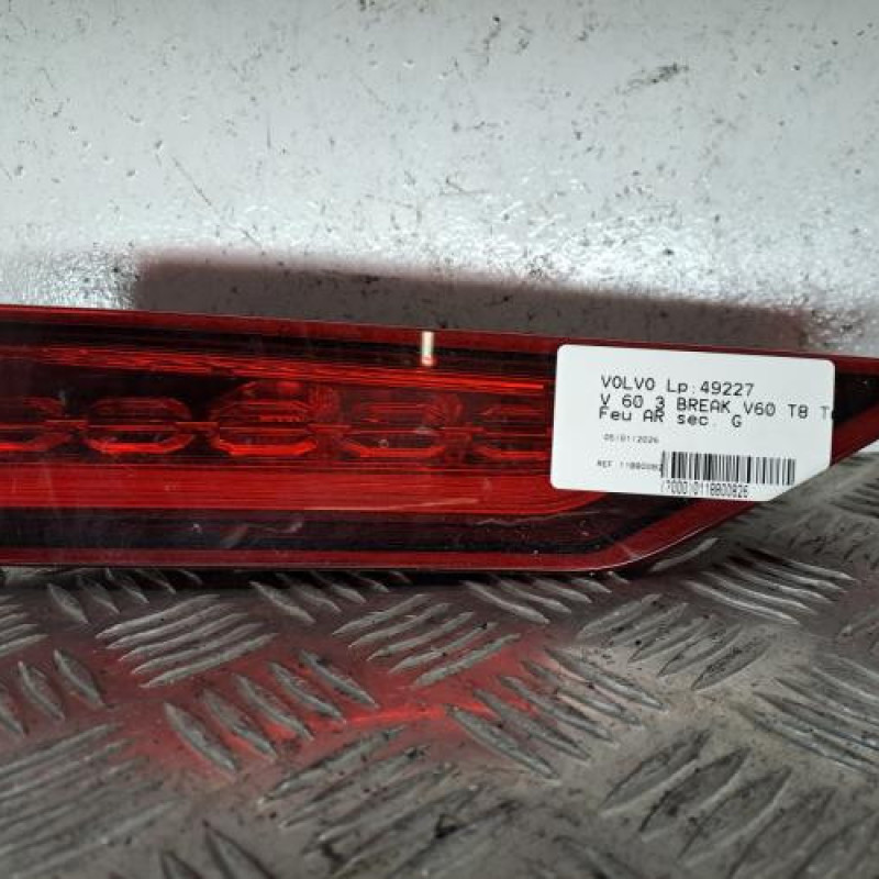 Feu arriere secondaire gauche (feux) VOLVO V 60 3