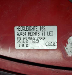 Feu arriere principal droit (feux) AUDI A5 1 Photo n°5