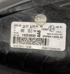 Optique avant principal droit (feux)(phare) OPEL MERIVA B Photo n°5