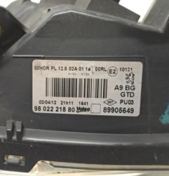 Optique avant principal gauche (feux)(phare) PEUGEOT 208 1 Photo n°5