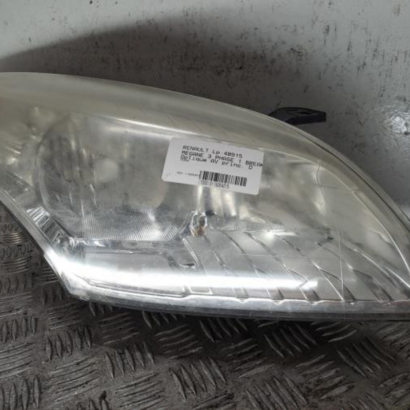 Optique avant principal droit (feux)(phare) RENAULT MEGANE 3