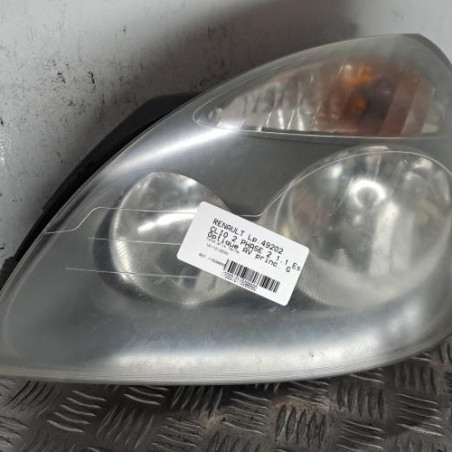 Optique avant principal gauche (feux)(phare) RENAULT CLIO 2