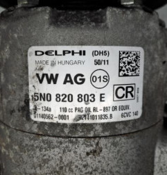 Compresseur clim VOLKSWAGEN POLO 5 Photo n°3