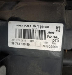 Optique avant principal droit (feux)(phare) PEUGEOT 508 1 Photo n°5