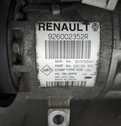 Compresseur clim RENAULT CLIO 4 Photo n°3