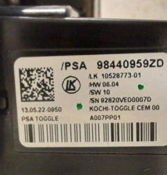 Selecteur boite de vitesse PEUGEOT 308 3 Photo n°4