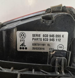 Feu arriere principal droit (feux) VOLKSWAGEN POLO 5 Photo n°5