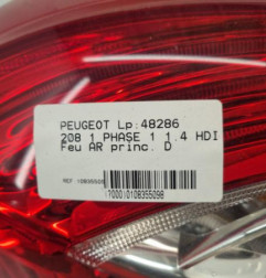 Feu arriere principal droit (feux) PEUGEOT 208 1 Photo n°5