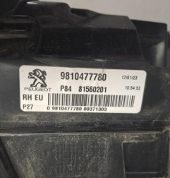 Feu arriere secondaire droit (feux) PEUGEOT 3008 2 Photo n°4