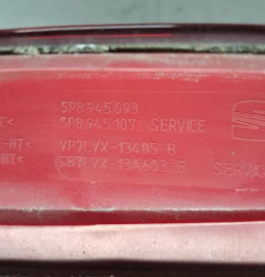 Feu arriere secondaire gauche (feux) SEAT ALTEA Photo n°4