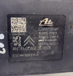 Bloc ABS (freins anti-blocage) PEUGEOT 208 1 Photo n°3