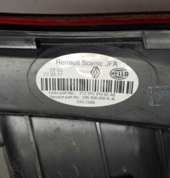 Feu arriere secondaire droit (feux) RENAULT SCENIC 4 Photo n°5