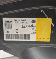 Optique avant principal droit (feux)(phare) NISSAN QASHQAI 1 Photo n°5