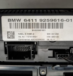 Commande chauffage BMW X3 F25 Photo n°4