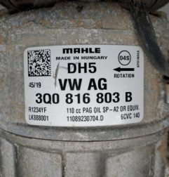 Compresseur clim VOLKSWAGEN GOLF 7 Photo n°3