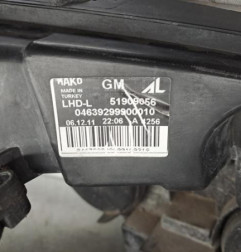 Optique avant principal gauche (feux)(phare) OPEL COMBO D Photo n°5