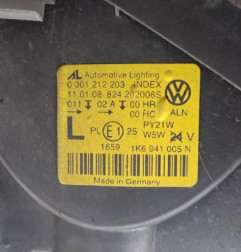 Optique avant principal gauche (feux)(phare) VOLKSWAGEN GOLF 5 Photo n°5