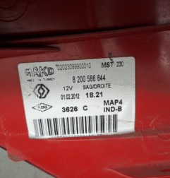 Feu arriere principal droit (feux) RENAULT CLIO 3 Photo n°5