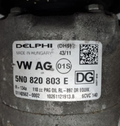 Compresseur clim VOLKSWAGEN POLO 5 Photo n°3