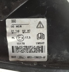 Optique avant principal droit (feux)(phare) FORD FOCUS 2 Photo n°5