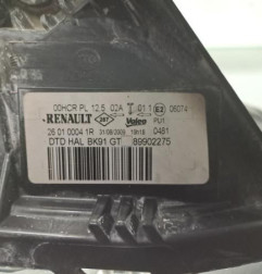 Optique avant principal droit (feux)(phare) RENAULT LAGUNA 3 Photo n°5