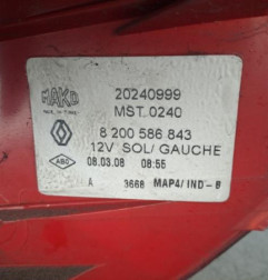 Feu arriere principal gauche (feux) RENAULT CLIO 3 Photo n°5