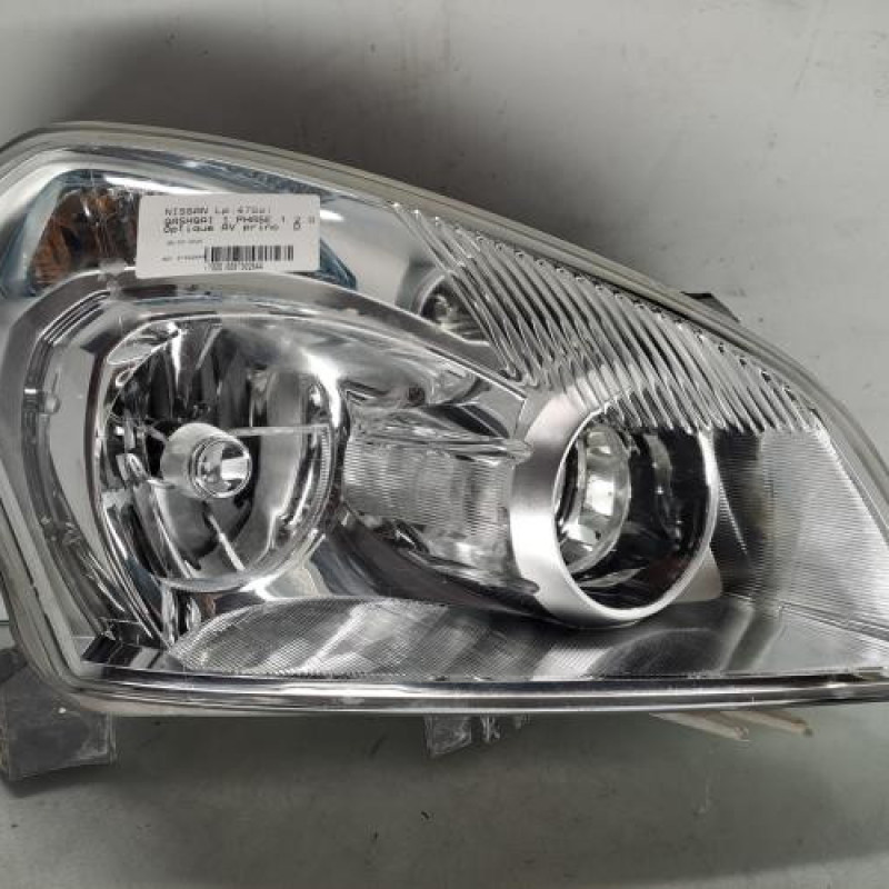 Optique avant principal droit (feux)(phare) NISSAN QASHQAI 1