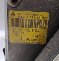 Optique avant principal gauche (feux)(phare) MITSUBISHI COLT 6 Photo n°5