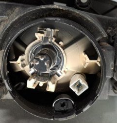 Optique avant principal gauche (feux)(phare) PEUGEOT 106 Photo n°3