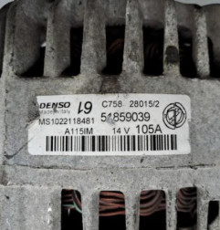 Alternateur FIAT 500L Photo n°1
