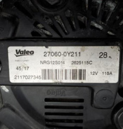 Alternateur TOYOTA C-HR 1 Photo n°3