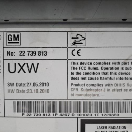 Autoradio d'origine OPEL MERIVA B Photo n°1