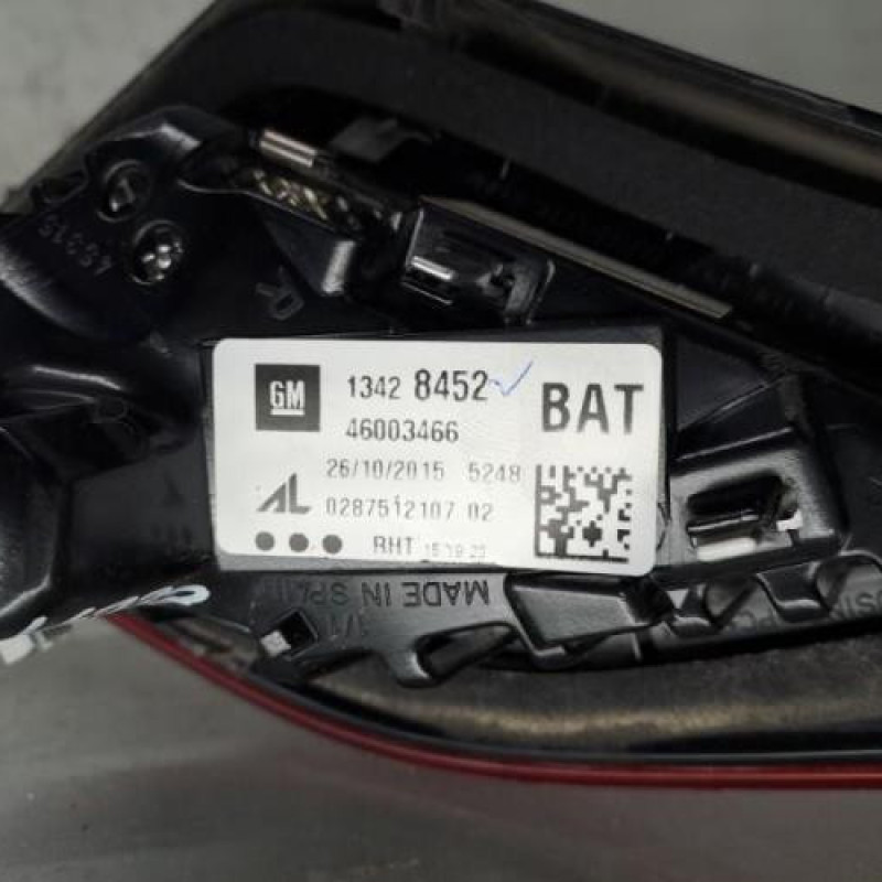 Feu arriere secondaire droit (feux) OPEL CORSA E