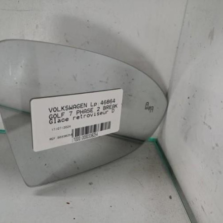 Glace retroviseur droit VOLKSWAGEN GOLF 7 Photo n°1