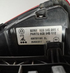 Feu arriere principal droit (feux) VOLKSWAGEN POLO 5 Photo n°1