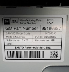 Afficheur OPEL ASTRA J Photo n°1