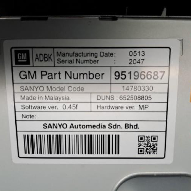 Afficheur OPEL ASTRA J