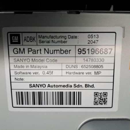 Afficheur OPEL ASTRA J Photo n°1