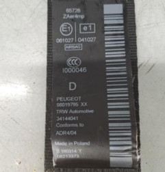 Ceinture avant droit PEUGEOT 3008 1 Photo n°3