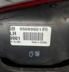 Feu arriere secondaire gauche (feux) CHEVROLET CRUZE