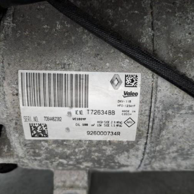 Compresseur clim RENAULT CAPTUR 1