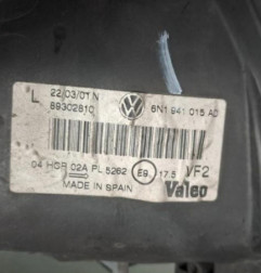 Optique avant principal gauche (feux)(phare) VOLKSWAGEN POLO 3 Photo n°3